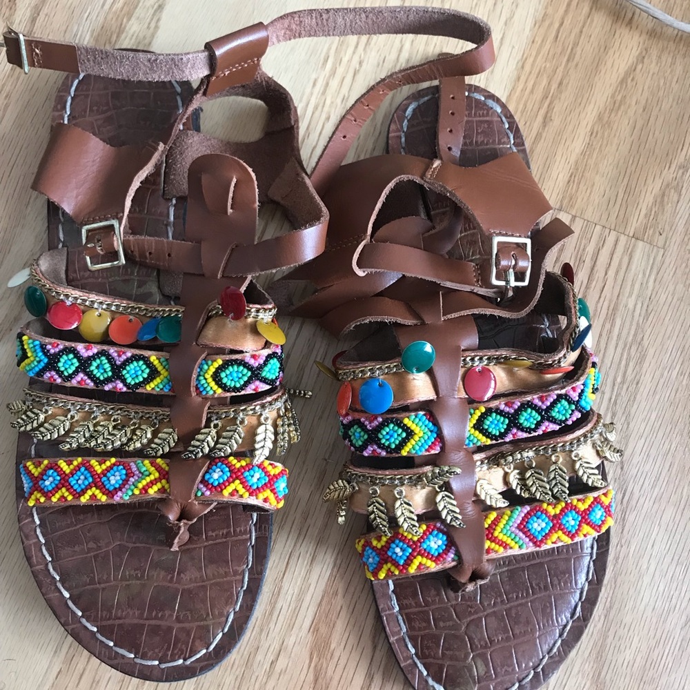Sam edleman beaded sandals